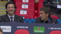 Solari y Raúl González comentan el entrenamiento del Madrid previo a la final de la Champions