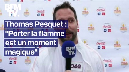 Porter la flamme "est un moment magique: l'interview intégrale de Thomas Pesquet, après avoir porté la flamme en Normandie