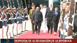 Venezuela despide a la delegación de la República Democrática de Santo Tomé y Príncipe