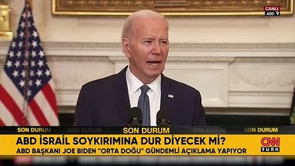 ABD Başkanı Biden'dan ateşkes açıklaması: 3 aşamalı bir teklifte görüşülüyor