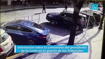 Intentaron robar la camioneta del presidente de la Corte en la puerta de los Tribunales