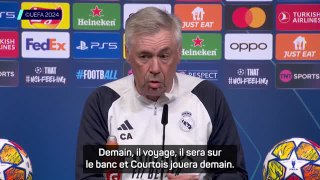 Real Madrid - Ancelotti : “Courtois jouera demain”