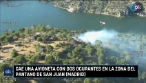 Cae una avioneta con dos ocupantes en la zona del pantano de San Juan (Madrid)