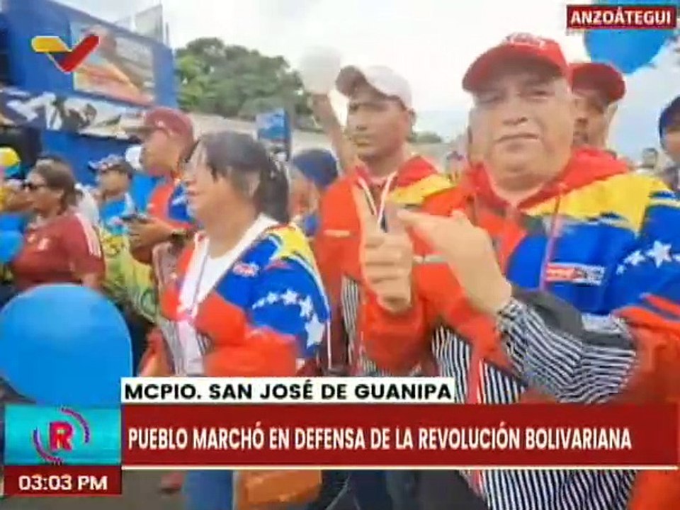 Anzoátegui | Ciudadanos del mcpio. San José de Guanipa marcharon en respaldo del Pdte. Maduro