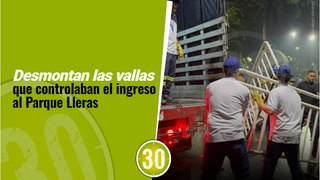 Desmontan las vallas que controlaban el ingreso al Parque Lleras