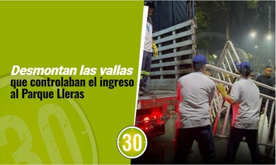 Desmontan las vallas que controlaban el ingreso al Parque Lleras