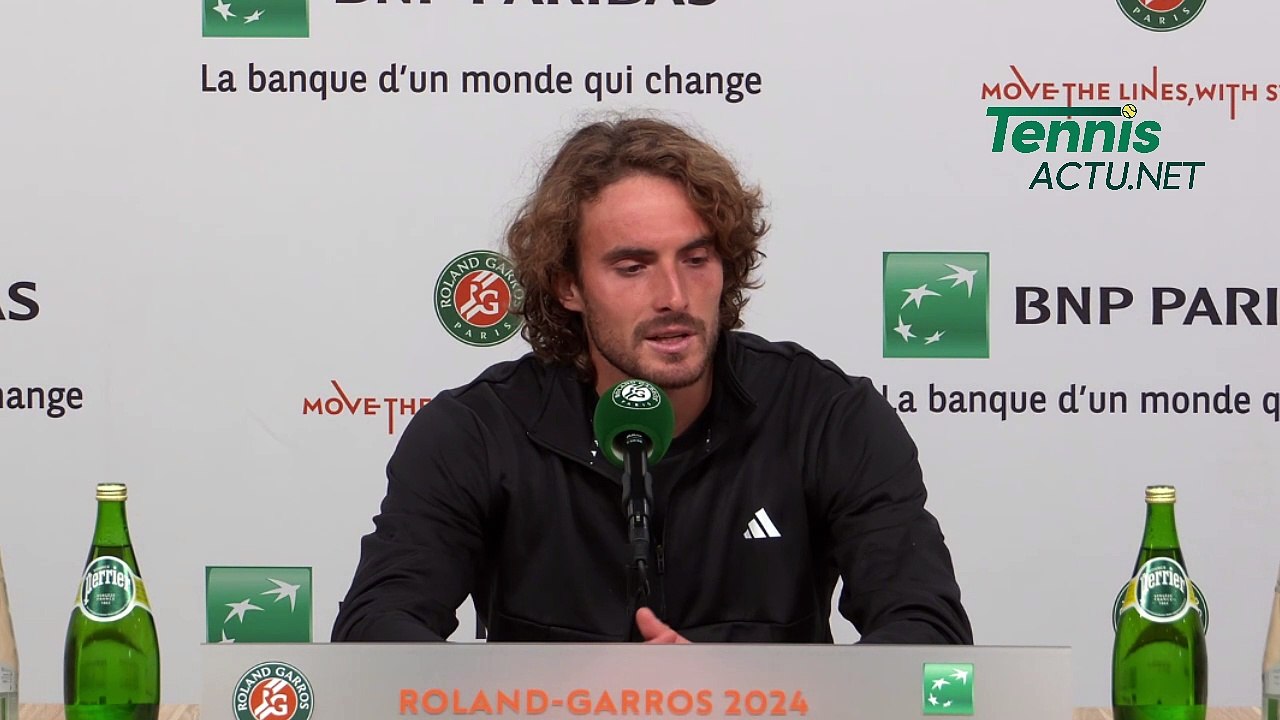 Tennis - Roland-Garros 2024 - Stefanos Tsitsipas : "Tennis helps me realize my deepest desires "
