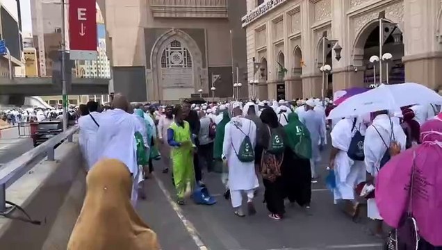 Latest hajj 2024 updates today _ hujaj ka rash Makkah bhar gia _ hajj live_HIGH / hajj/piligram/saudia