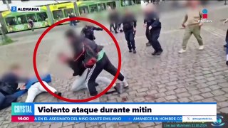 VIDEO: Hombre apuñala a cinco personas previo a mitin
