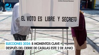 Elecciones 2024: 8 momentos clave después del cierre de casillas este 2 de junio