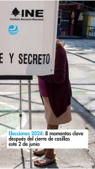 Elecciones 2024: 8 momentos clave después del cierre de casillas este 2 de junio