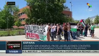 Españoles se solidarizan con Gaza