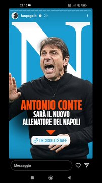 Antonio conte nuovo allenatore del napoli