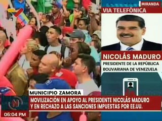 Pdte. Nicolás Maduro envía saludo fraterno y revolucionario desde Waikiki al pueblo del estado Miranda
