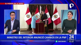 Juan José Santiváñez: Titular del Interior anunció cambio de generales y oficiales en la PNP