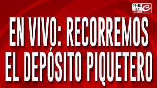 Polémica por la comida almacenada: recorremos el depósito piquetero