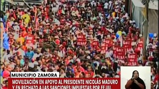 Miranda | Habitantes del municipio Zamora marchan en respaldo al Pdte. Nicolás Maduro