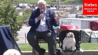 West Virginia Gov. Jim Justice—With Babydog Alongside Him—Signs $150 Million State Highway Bill