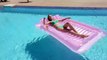 Amazon.com- Inflatable Pool Floats Boat for Adults, Blow Up Tanning Pool Raft Sun Tan Tub with Inflatable Pillow for Family Outdoor, Garden, Backyard Summer Water Party (14+ Year Old) (Small,Pink) - Toys & Games
