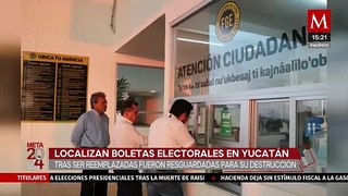 En Yucatán, localizan las 800 boletas electorales de gubernatura que habían 'desaparecido'