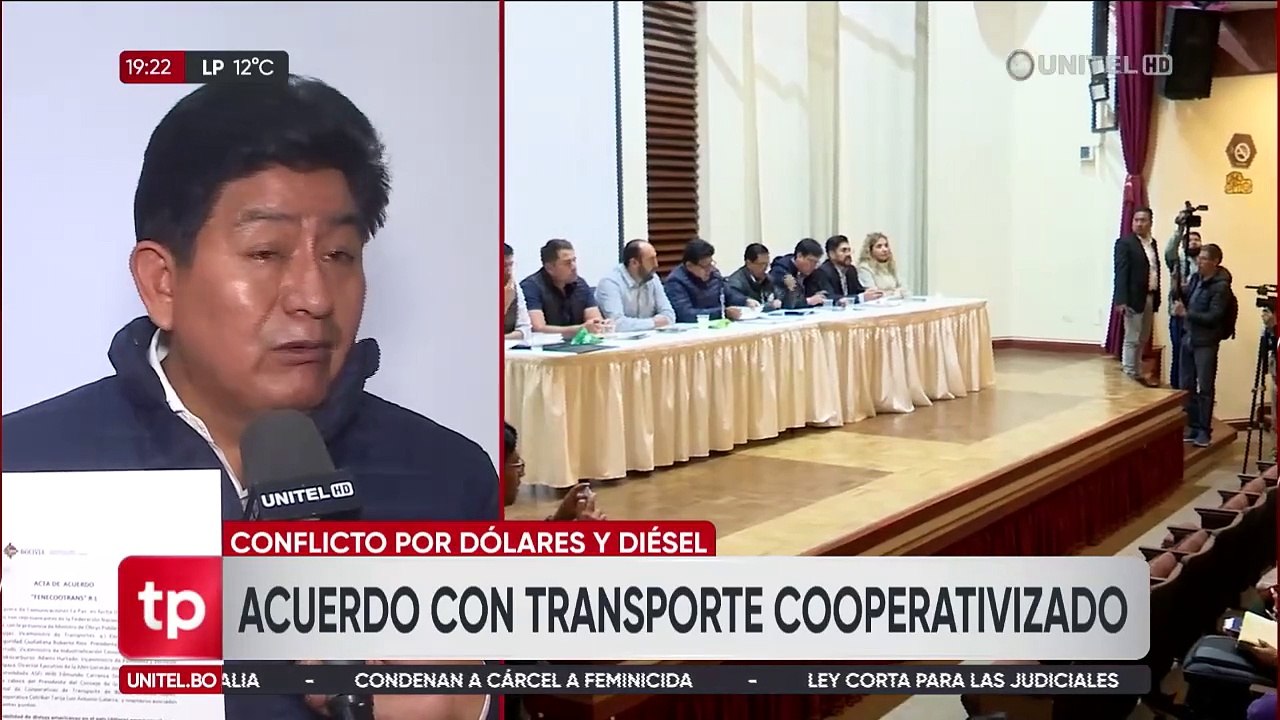 Gobierno logra acuerdo solo con el sector cooperativizados, mientras que el transporte pesado mantiene amenaza de bloqueos