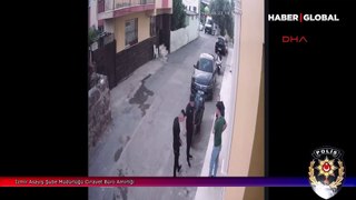 İzmir'de bir kişinin öldüğü silahlı saldırı kamerada