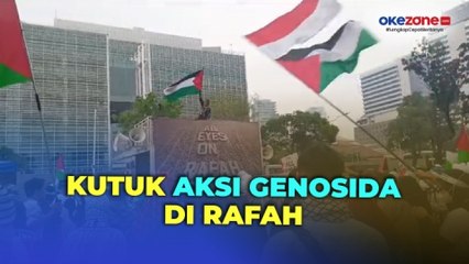 Download Video: Kutuk Aksi Genosida di Rafah, Massa Padati Depan Kedubes Amerika Serikat Bela Palestina