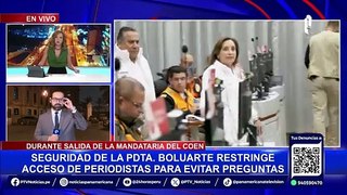 Gremios periodísticos condenan encierro de reporteros durante simulacro con Dina Boluarte