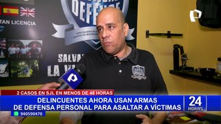 ¡Cuidado! Delincuentes ahora usan armas de defensa personal para asaltar en SJL