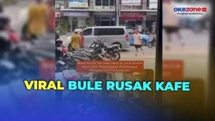 Viral! Ditegur saat Merokok, Bule Rusak Kafe di Kuta