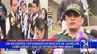 Jackeline Salazar: Podrían solicitar 36 meses de prisión preventiva para capturados durante su rescate