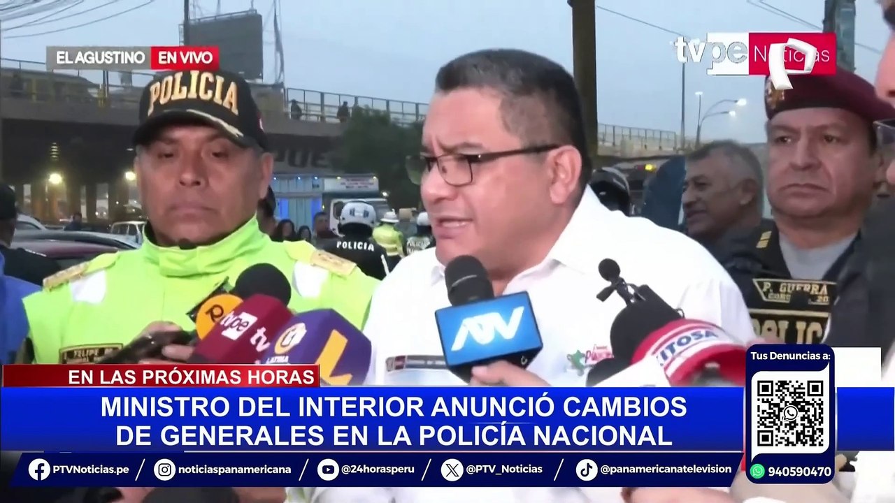 Ministro del Interior sobre cambios en la PNP: "No están cumpliendo con lo que esta gestión ha dispuesto"