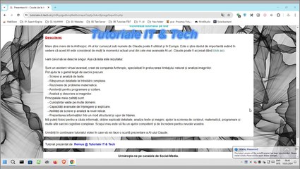 Prezentare AI - Claude (de la Anthropic)