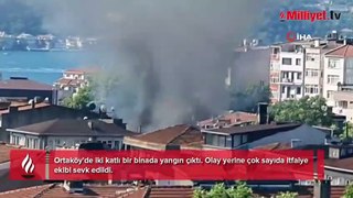 Ortaköy'de yangın! Olay yerine çok sayıda ekip sevk edildi