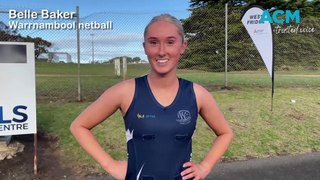 Netball: Warrnambool's Belle Baker, Hampden round eight