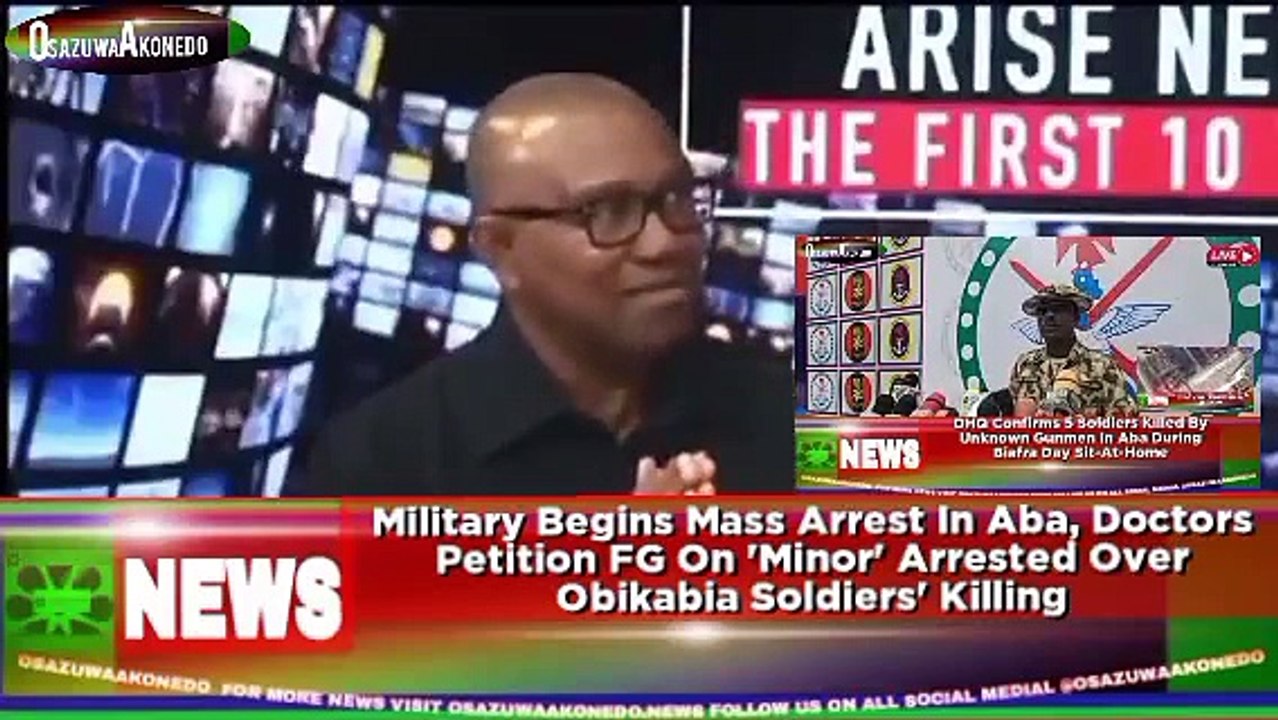 Military Begins Mass Arrest In Aba, Doctors Petition FG On 'Minor' Arrested Over Obikabia Soldiers' Killing ~ OsazuwaAkonedo