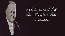 Herbert Hoover Bewakuf Insan ko 6 chezn Se pachana Ja sakta hai.