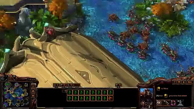 [StarCraft 2] No.0196 Intermediate ZERG player fights A.I., WON [Lurker Den Pattern]