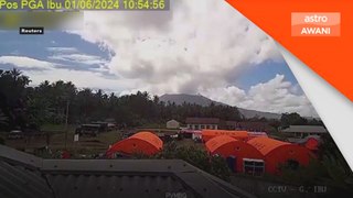 Gunung Ibu terus aktif, meletus sekali lagi