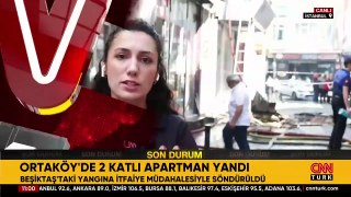 SON DAKİKA: Ortaköy'de apartman yangını