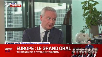 Note française dégradée: Bruno Le Maire "croit au retour" sous les 3% de déficit