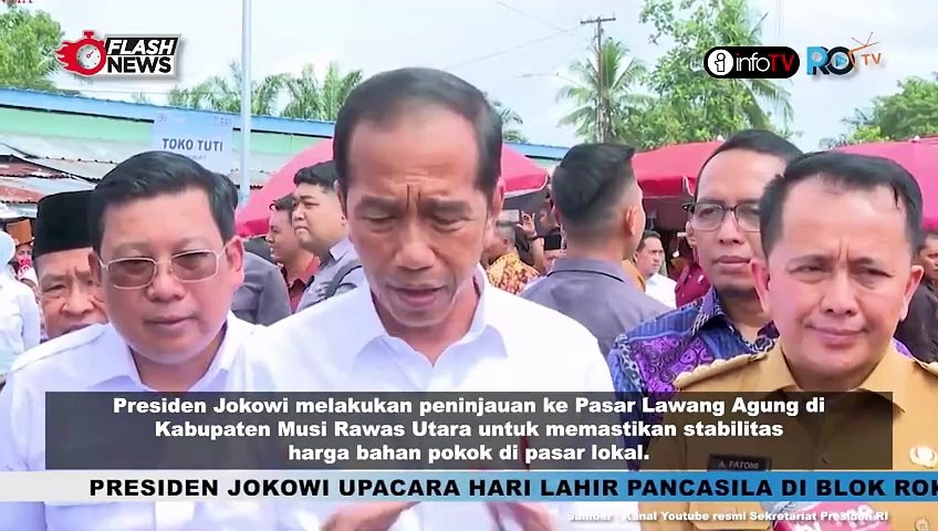 JOKOWI KUNJUNGI PASAR LAWANG AGUNG, PASTIKAN STABILITAS HARGA