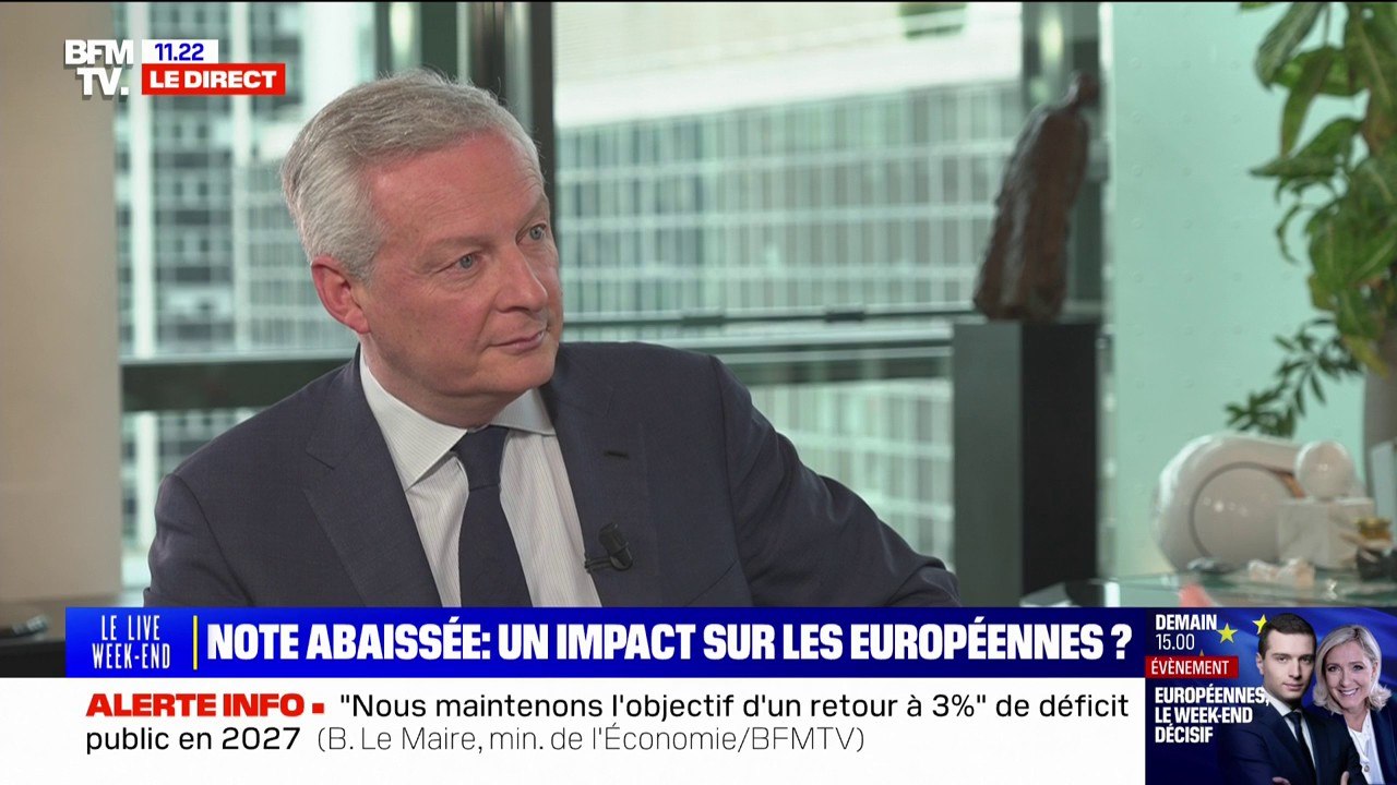 Hypothèse de Gérard Larcher à Matignon: Bruno Le Maire "préfère continuer à travailler avec Gabriel Attal"