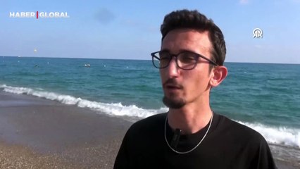 Yer Antalya... 2 metrelik canavarı oltayla yakaladı