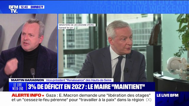 Le problème n'est pas la dette mais l'exploitation politique qui est faite de cette annonce , estime Martin Garagnon (vice-président Renaissance des Hauts-de-Seine)