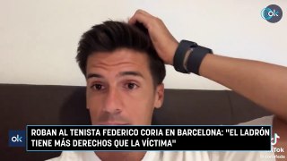 Roban al tenista Federico Coria en Barcelona: 