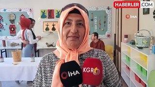 Atık malzemeler engelli öğrencilerin elinde esere dönüştü