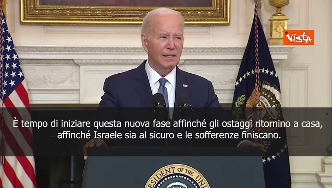 Medio Oriente, Biden: "E' ora che questa guerra finisca"