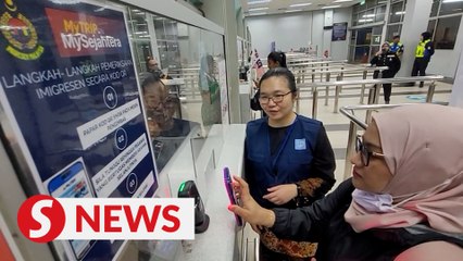 QR code system at Johor checkpoints smooth going