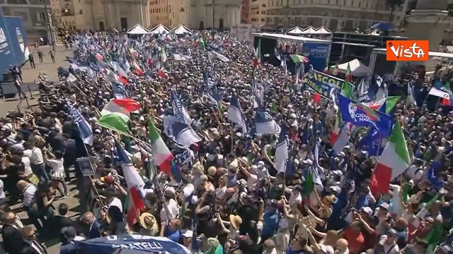 Giorgia Meloni ringrazia i sostenitori a piazza del Popolo: Piazza meravigliosa
